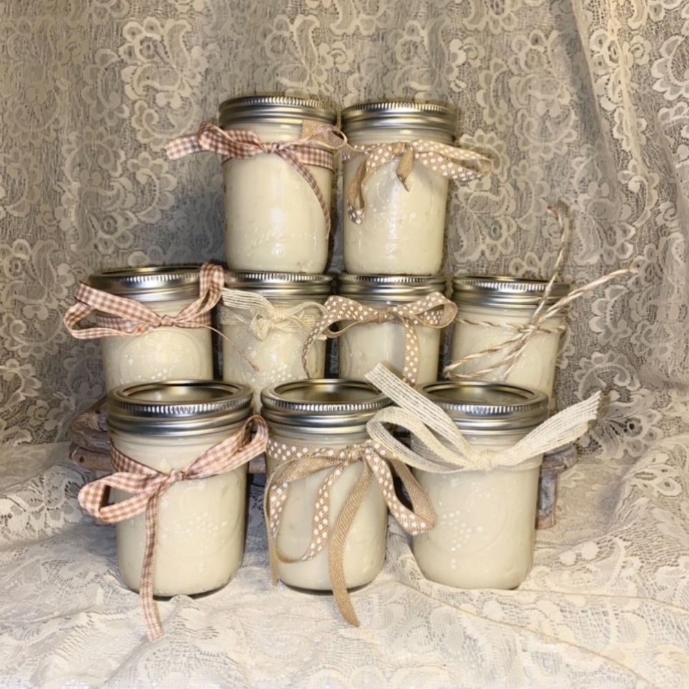 Homemade 100% Beef Tallow Lotion - 8oz Jar -